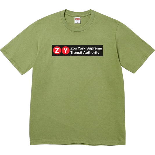 SUPREME ZOO YORK TRANSIT TEE-MOSS