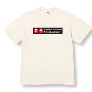 SUPREME ZOO YORK TRANSIT TEE-NATURAL