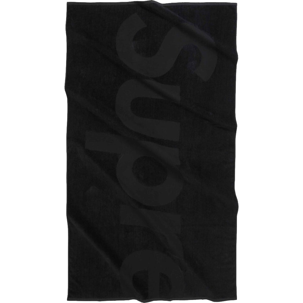 SUPREME TONAL LOGO TOWEL-BLACK