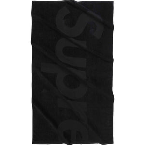 SUPREME TONAL LOGO TOWEL-BLACK