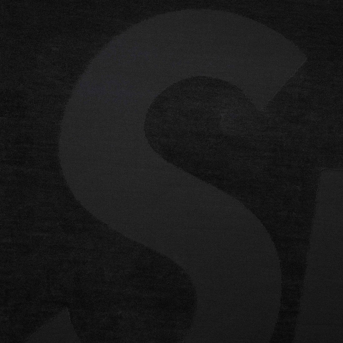 SUPREME TONAL LOGO TOWEL-BLACK