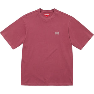 SUPREME WARM UP WASHED S/S TOP-MAROON
