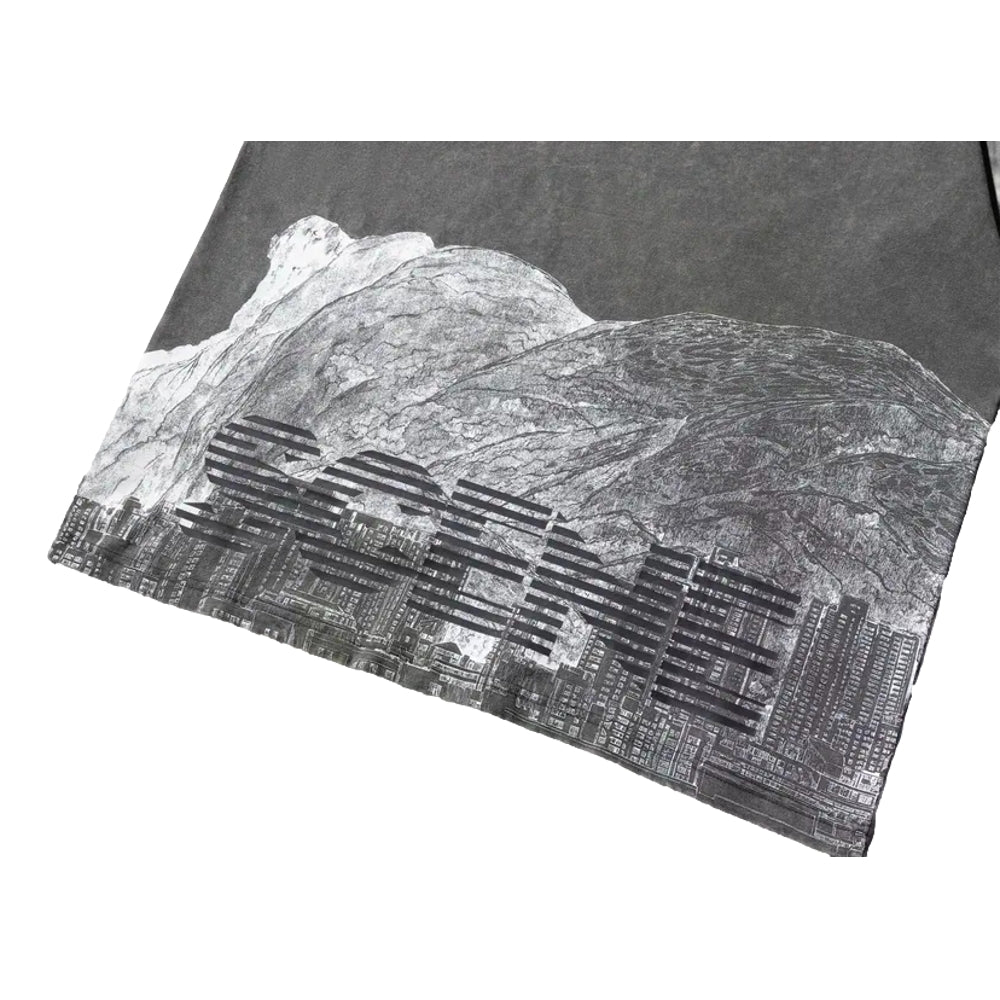 SCENE BY ICE FIRE x JERRYCHO_WASHED LION ROCK TEE-GREY