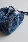 FUNDAMENTAL x MASTER-PIECE DRAWSTRING BAG-INDIGO