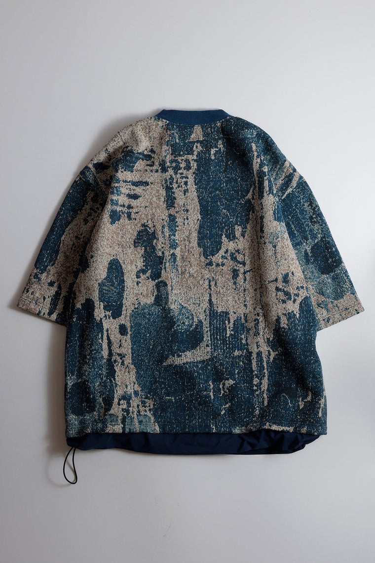 FUNDAMENTAL x MEANSWHILE BORO S/S SHIRT-BORDO