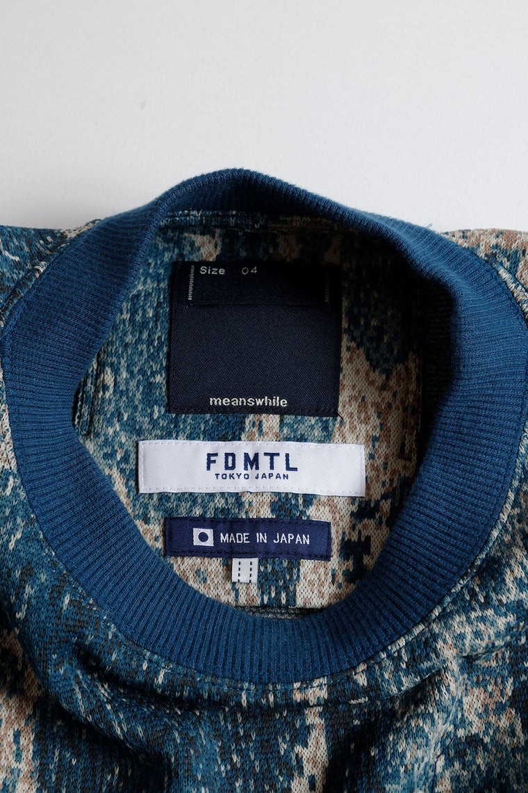 FUNDAMENTAL x MEANSWHILE BORO S/S SHIRT-BORDO