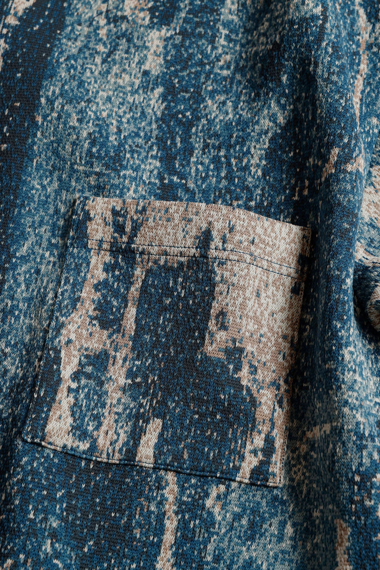 FUNDAMENTAL x MEANSWHILE BORO S/S SHIRT-BORDO