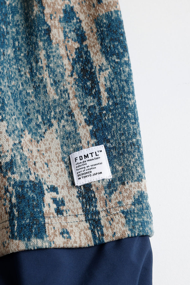 FUNDAMENTAL x MEANSWHILE BORO S/S SHIRT-BORDO