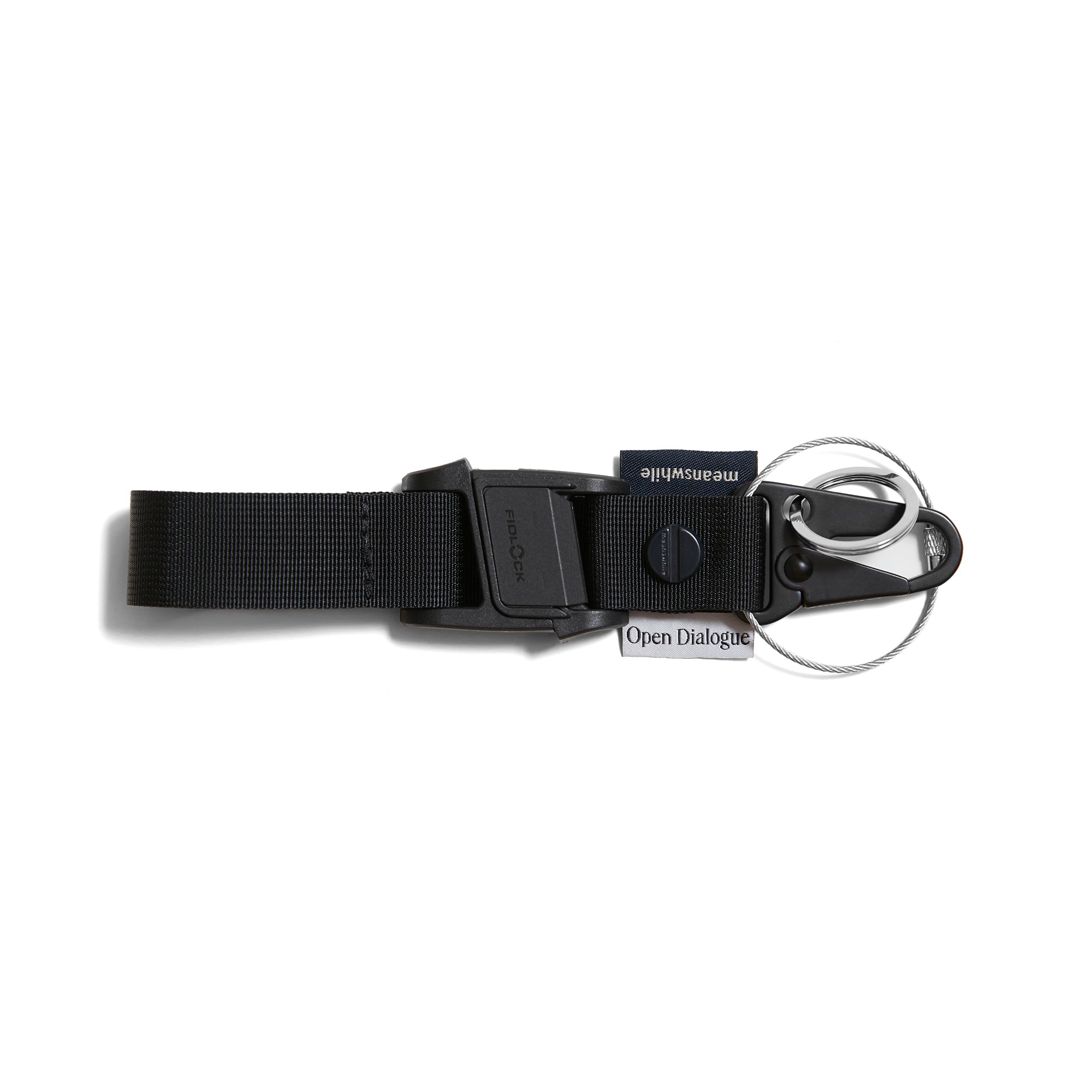 Utility Key Ring OPEN DIALOGUE x MEANSWHILE UTILITY KEY RING-BLACK - Popcorn Store