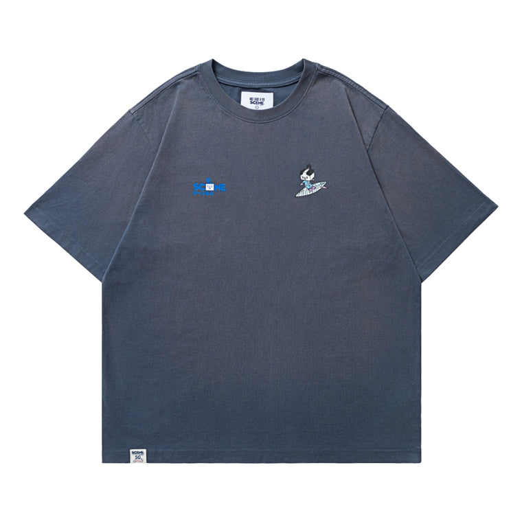SCENE BY ICE FIRE x  TO-FU SUMMER TEE E-NAVY