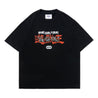 SCENE BY ICE FIRE X YU-GI—OH_BLUE-EYE WHITE DRAGON WASHED TEE-BLACK