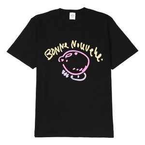 BONNE NOUVELLE LEMON+TYPOGRAPHY BIG LOGO T-SHIRT-BLACK