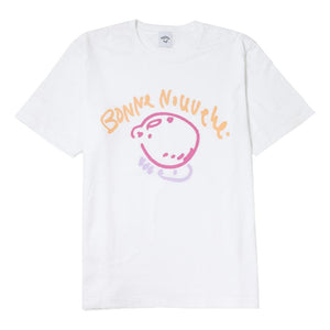 BONNE NOUVELLE LEMON+TYPOGRAPHY BIG LOGO T-SHIRT-WHITE