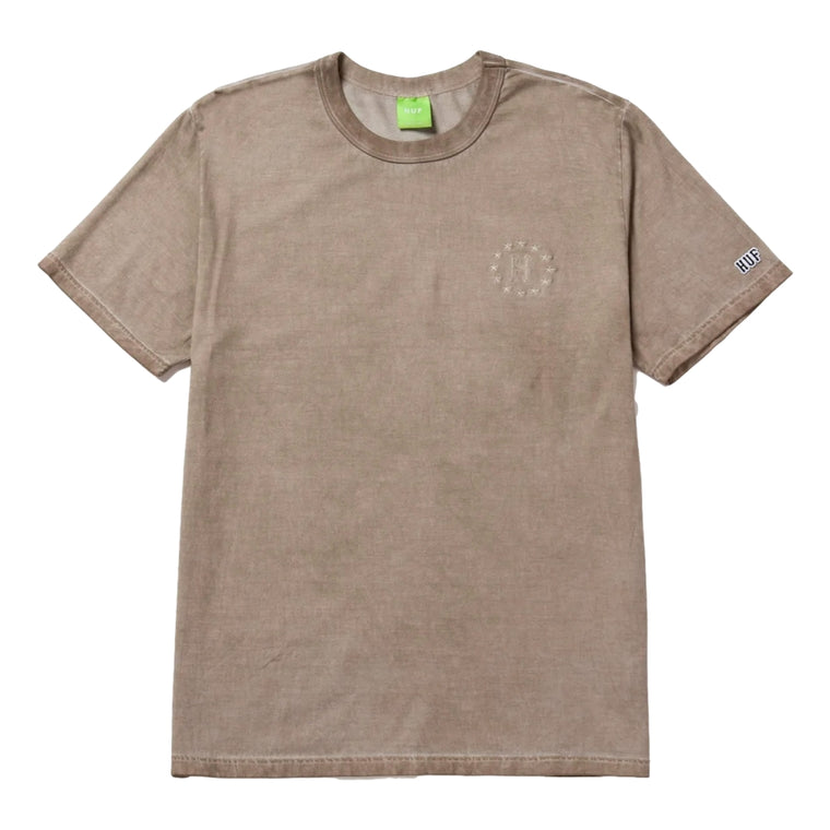 HUF 12 GALAXIES FADED S/S RELAXED TOP-GREY
