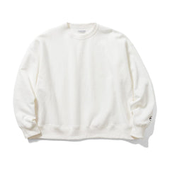 Flagstuff DONUTS LOGO FLAT SEAM HEAVY SWEAT-WHITE