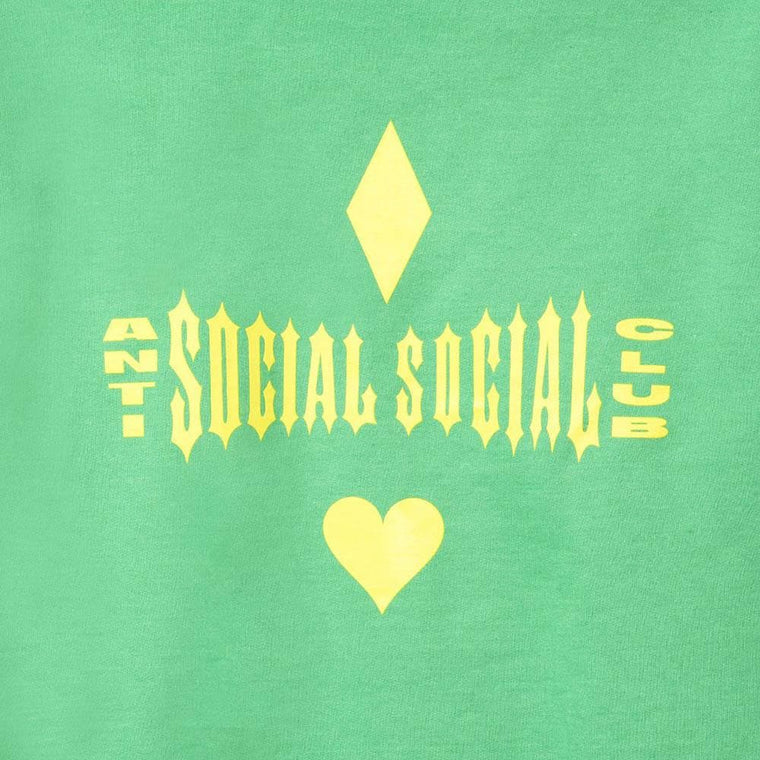 AntiSocialSocialClub ACE GREEN HOODIE -GREEN