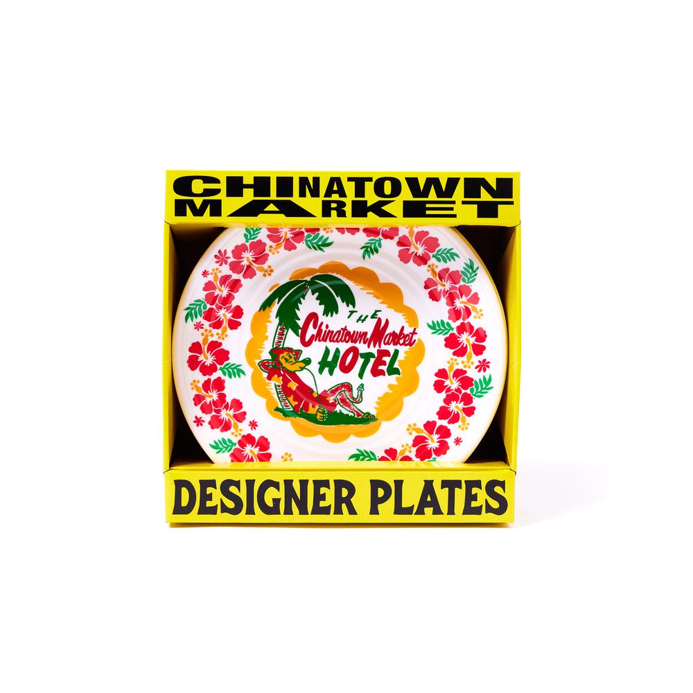 CHINA TOWN MARKET HOTEL PLATE (PACK OF 4)-WHITE