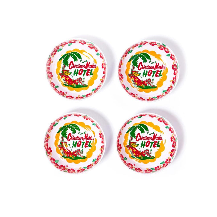CHINA TOWN MARKET HOTEL BOWL (PACK OF 4)-WHITE