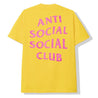 AntiSocialSocialClub STRAIGHT PIPE MUSTARD TEE -MUSTARD