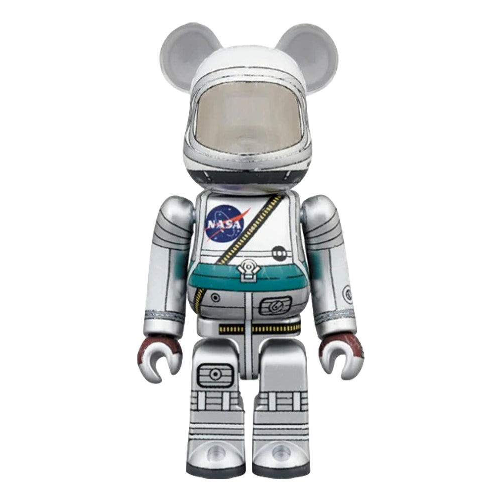 MEDICOM TOY BE@RBRICK 100% & 400% PROJECT MERCURY ASTRONAUT-WHITE