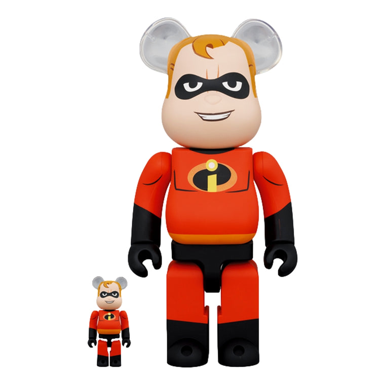 MEDICOM TOY BE@RBRICK MR.INCREDIBLE 100% & 400%-RED