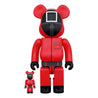 MEDICOM TOY BE@RBRICK SQUID GAME(SQUID GAME) GUARD "□" 100％ & 400％-RED