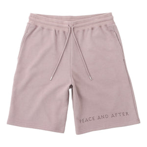 PEACE AND AFTER BOTTOM LOGO HALF SWEAT PANTS-GREY