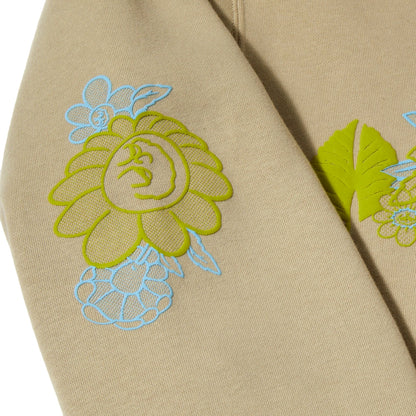 HUF BUDDY BLOOM P/O HOODIE-BEIGE