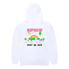 RIPNDIP BUDDY SYSTEM HOODIE-WHITE - Popcorn Store