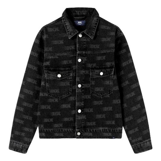 WOOD WOOD CAM JACKET -BLACK