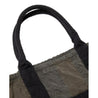 HOBO CARRY - ALL TOTE UPCYCLED US ARMY CLOTH LOGWOOD DYED-BLACK