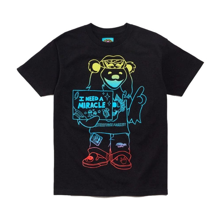 CHINA TOWN MARKET GD MIRACLE HIPPIE GRADIENT TEE-BLACK