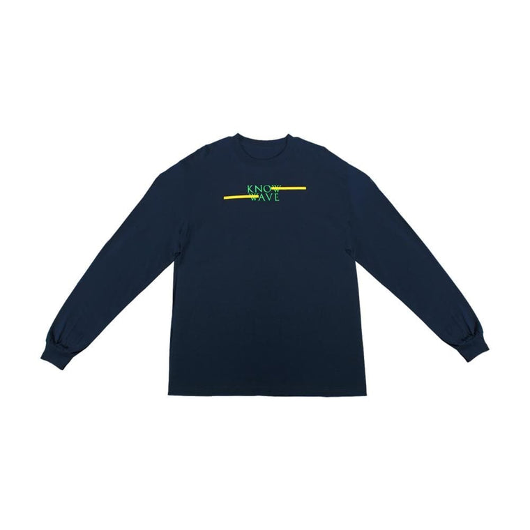 KNOW WAVE CLASSIC SPREAD L/S T-NAVY