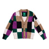 PERKS AND MINI COMMUNAL FIELDS KNITTED MOHAIR CARDIGAN-MULTI