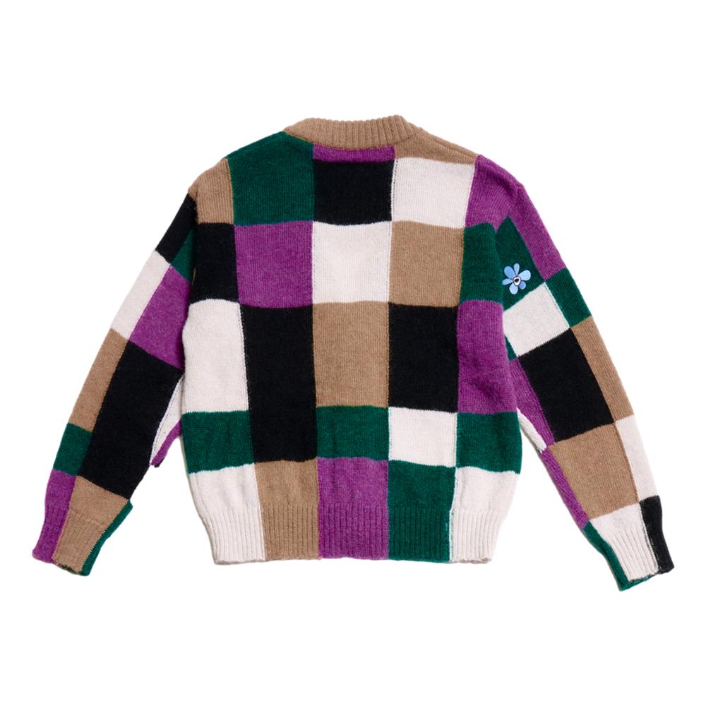 PERKS AND MINI COMMUNAL FIELDS KNITTED MOHAIR CARDIGAN-MULTI