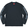 SUPREME CUT OUT LS TOP-NAVY