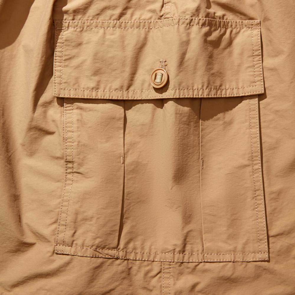 OPEN DIALOGUE DOUBLE PLEATS ARMY SHORTS-KHAKI