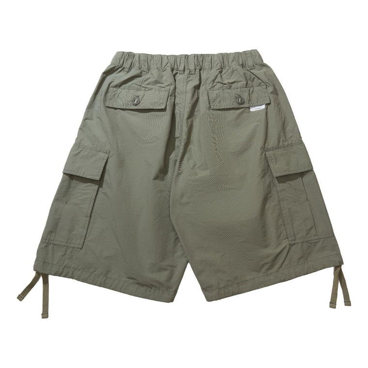 OPEN DIALOGUE DOUBLE PLEATS ARMY SHORTS-OLIVE