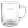 SUPREME DURALEX GLASS MUGS (SET OF 6)-CLEAR