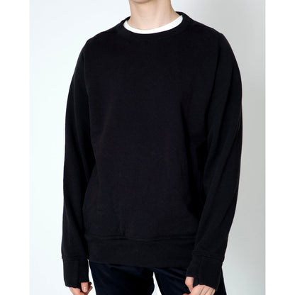 NONNATIVE DWELLER CREW PULLOVER COTTON SWEAT-NAVY