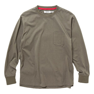 NONNATIVE DWELLER L/S TEE COTTON JERSEY-BEIGE