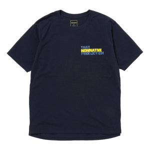 NONNATIVE DWELLER S/S TEE "BOWERY"-NAVY