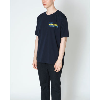 NONNATIVE DWELLER S/S TEE "BOWERY"-NAVY