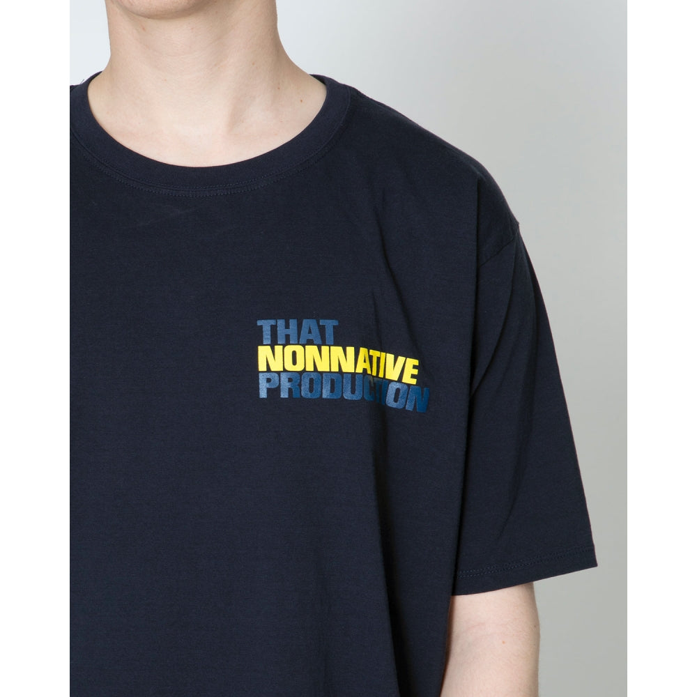 NONNATIVE DWELLER S/S TEE "BOWERY"-NAVY