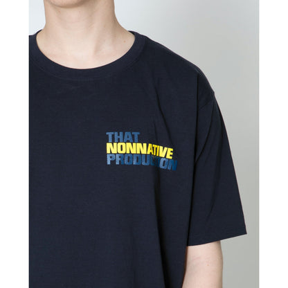 NONNATIVE DWELLER S/S TEE "BOWERY"-NAVY