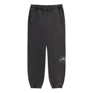 STUSSY DYED STUSSY DESIGNS PANT-BLACK