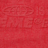 SUPREME EMBOSSED DENIM SS SHIRT-RED