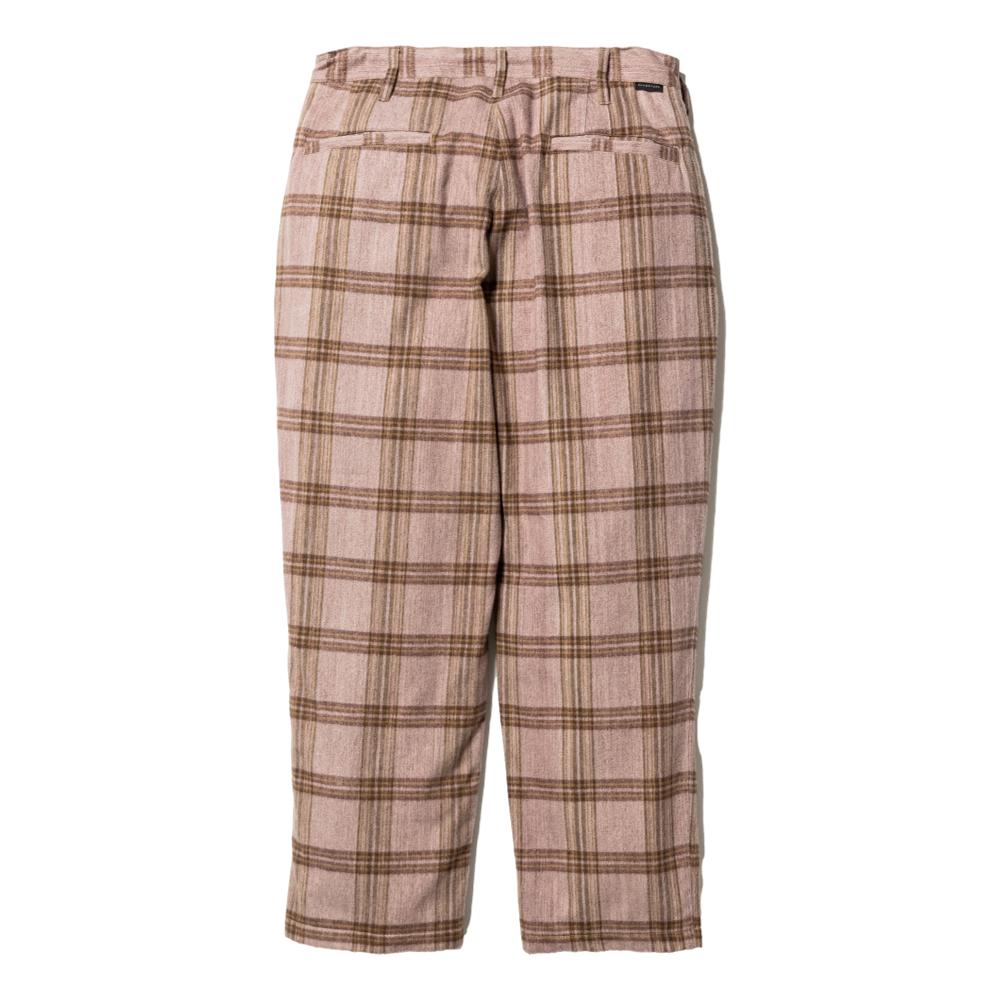 FLAGSTUFF FORWARD PLEATS PANTS (ORIGINAL CHECK)-PURPLE Popcorn Store