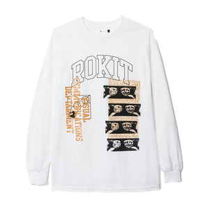 Rokit FREE WILL LONG SLEEVE -WHITE