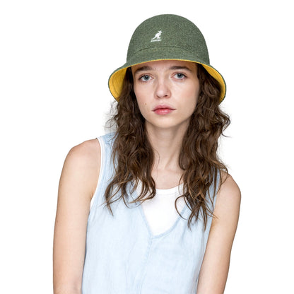 KANGOL FLIP IT REVERSIBLE CASUAL-OIL GRN/WARM AP